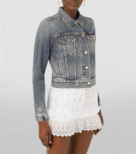 dolce gabbana denim jacket woman|dolce gabbana vintage jeans.